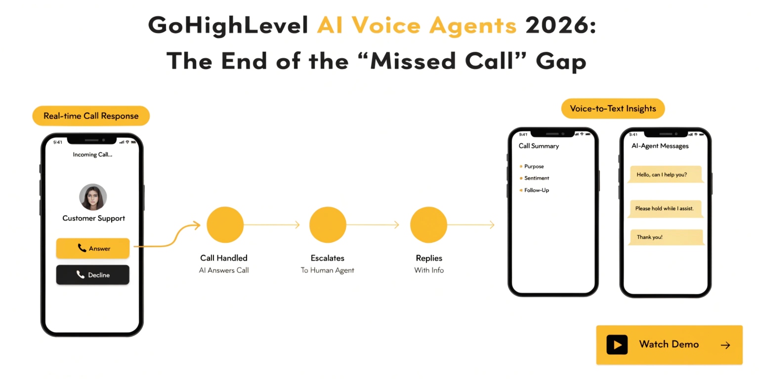 GoHighLevel AI Voice Agents 2026: The End of the "Missed Call" Gap