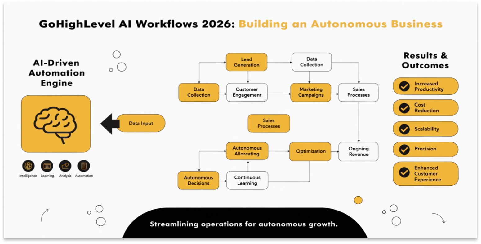 GoHighLevel AI Workflows 2026: Building an Autonomous Business