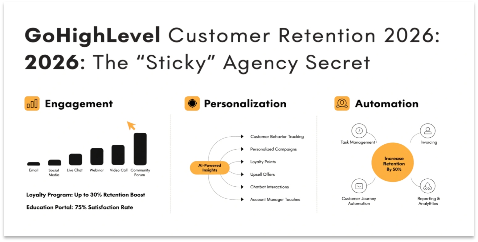 GoHighLevel Customer Retention 2026: The "Sticky" Agency Secret