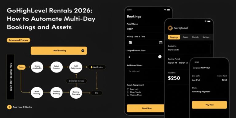 GoHighLevel Rentals 2026: How to Automate Multi-Day Bookings and Assets