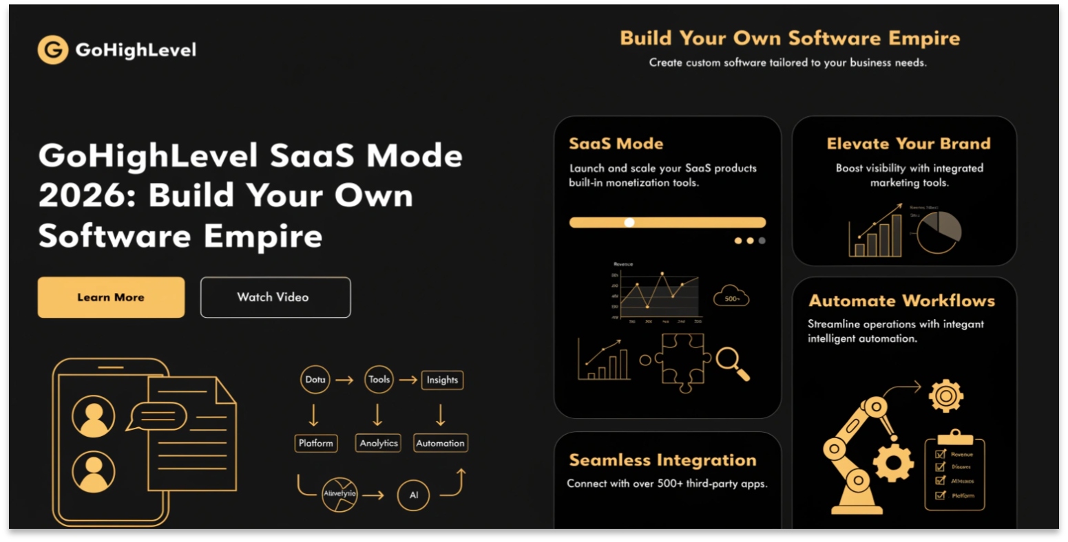 GoHighLevel SaaS Mode 2026: Build Your Own Software Empire
