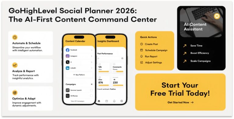 GoHighLevel Social Planner 2026: The AI-First Content Command Center