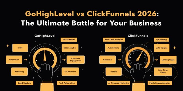 GoHighLevel vs ClickFunnels 2026: The Ultimate Battle for Your Business