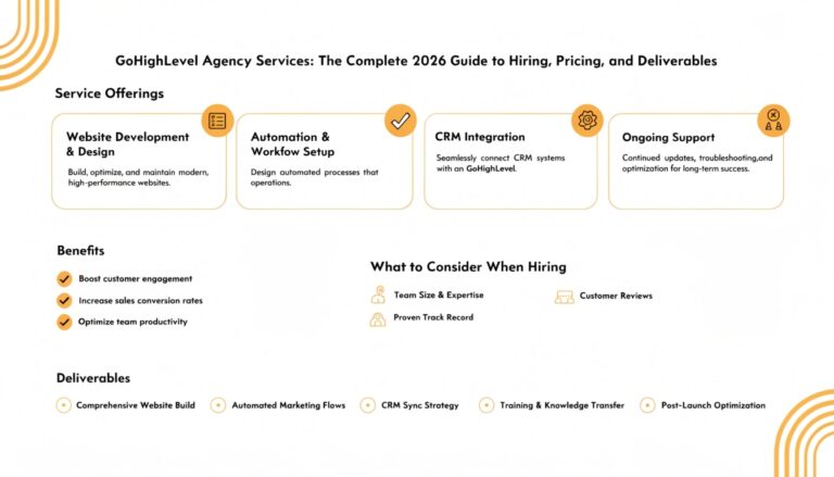 GoHighLevel Agency Services: The Complete 2026 Guide to Hiring, Pricing, and Deliverables