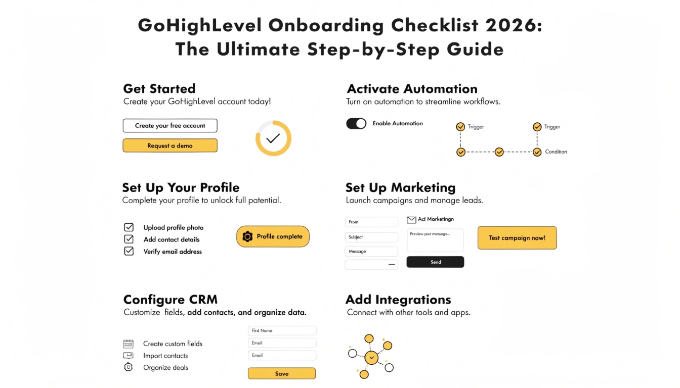 GoHighLevel Onboarding Checklist 2026: The Ultimate Step-by-Step Guide