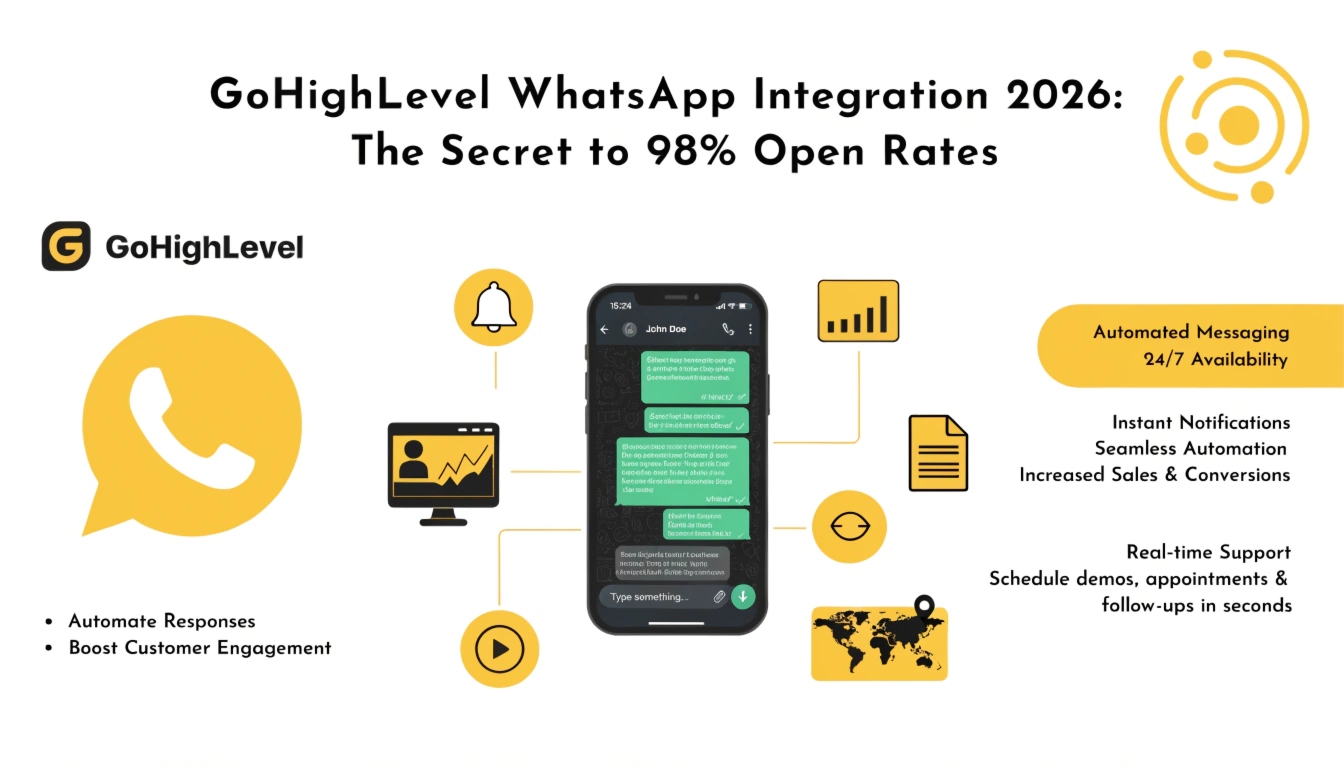GoHighLevel WhatsApp Integration 2026: The Secret to 98% Open Rates