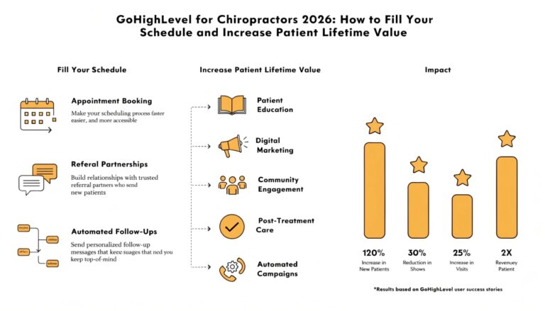 GoHighLevel for Chiropractors 2026: How to Fill Your Schedule and Increase Patient Lifetime Value