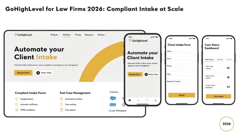 GoHighLevel for Law Firms 2026: Compliant Intake at Scale
