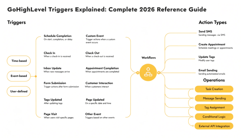 GoHighLevel Triggers Explained: Complete 2026 Reference Guide