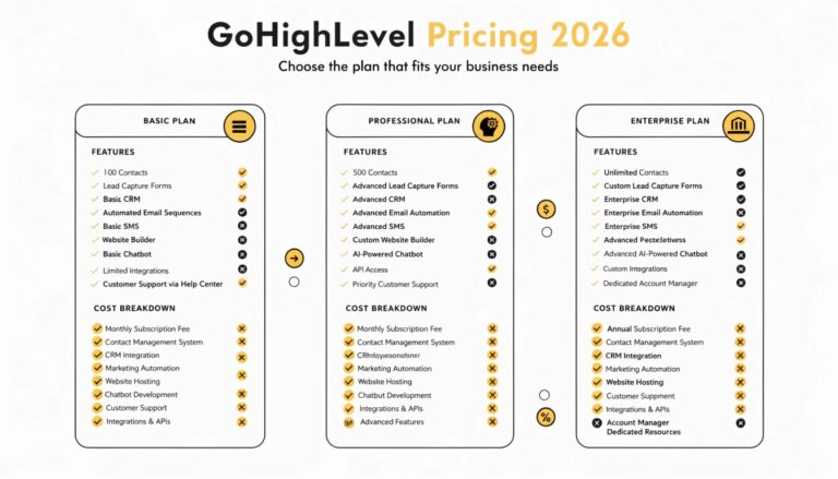 GoHighLevel Pricing 2026: Full Cost Breakdown by Plan